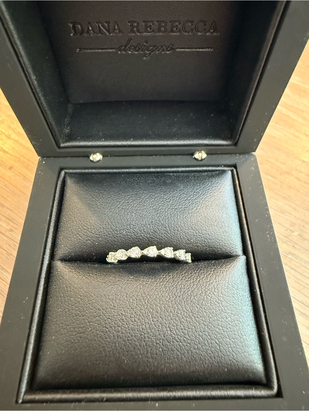 Dana Rebecca Designs Sophia Ryan Teardrop Diamond Ring in White Gold Size 6